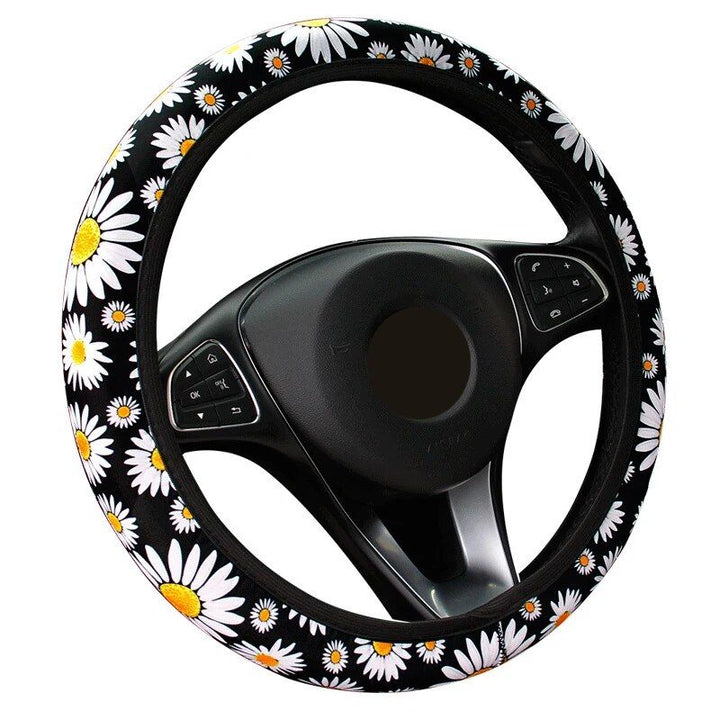 Universal Car Daisy Flower Steering Wheel Cover