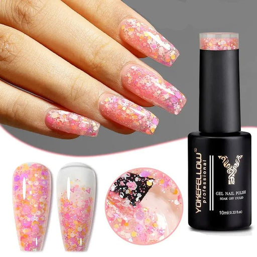 glitter sequins gel nail polish - MRSLM