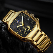 men's square quartz sport watch, view 2 - MRSLM