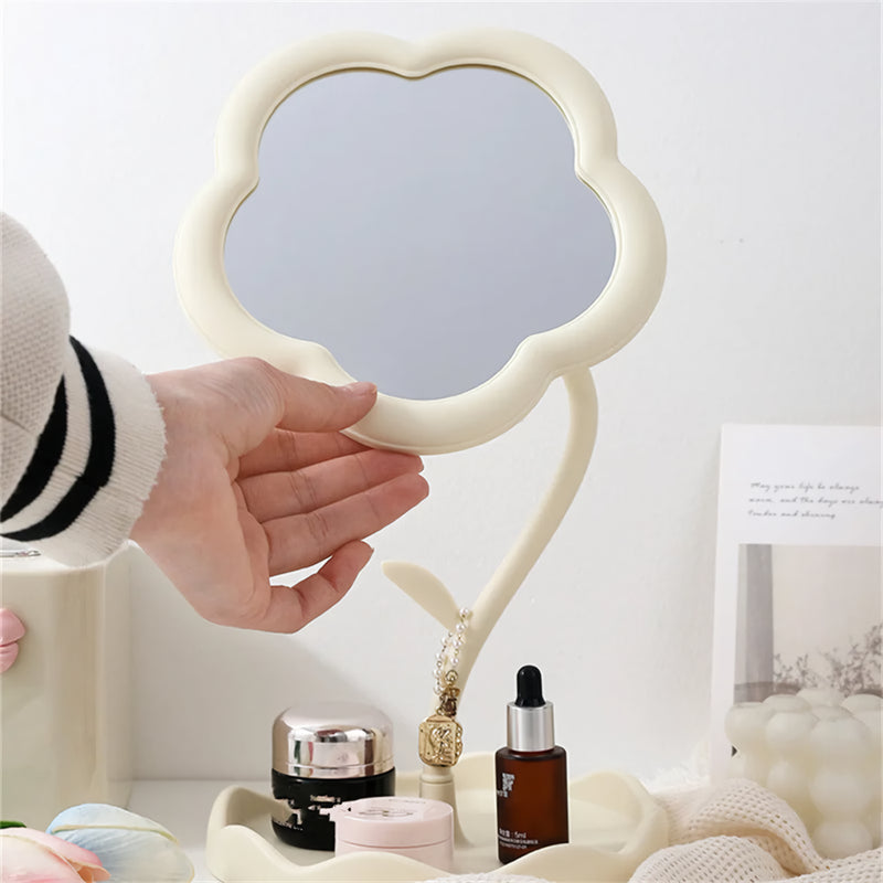 sunflower makeup mirror with jewelry hooks, view 5 - MRSLM