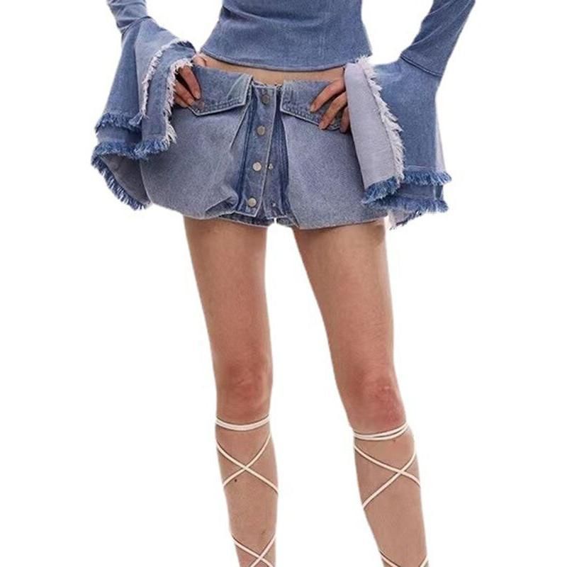 Low waist denim shorts - MRSLM