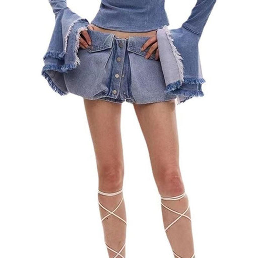Low waist denim shorts - MRSLM