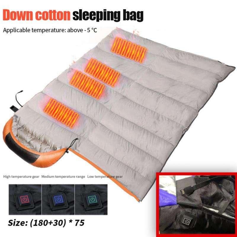 USB heated sleeping bag, view 2 - MRSLM
