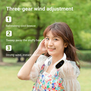 bladeless neck fan with led display, view 9 - MRSLM