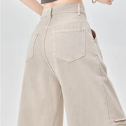 high waist straight wide leg jeans, view 5 - MRSLM