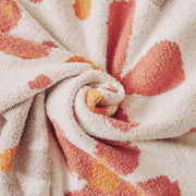 floral knitted knee blanket, view 7 - MRSLM