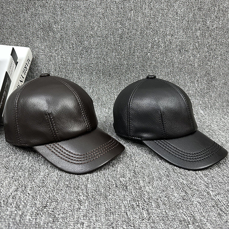 genuine leather baseball cap - MRSLM