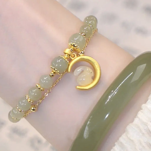 women's hetian jade rabbit bracelet - MRSLM