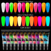 12 color sequin nail extension set, view 2 - MRSLM