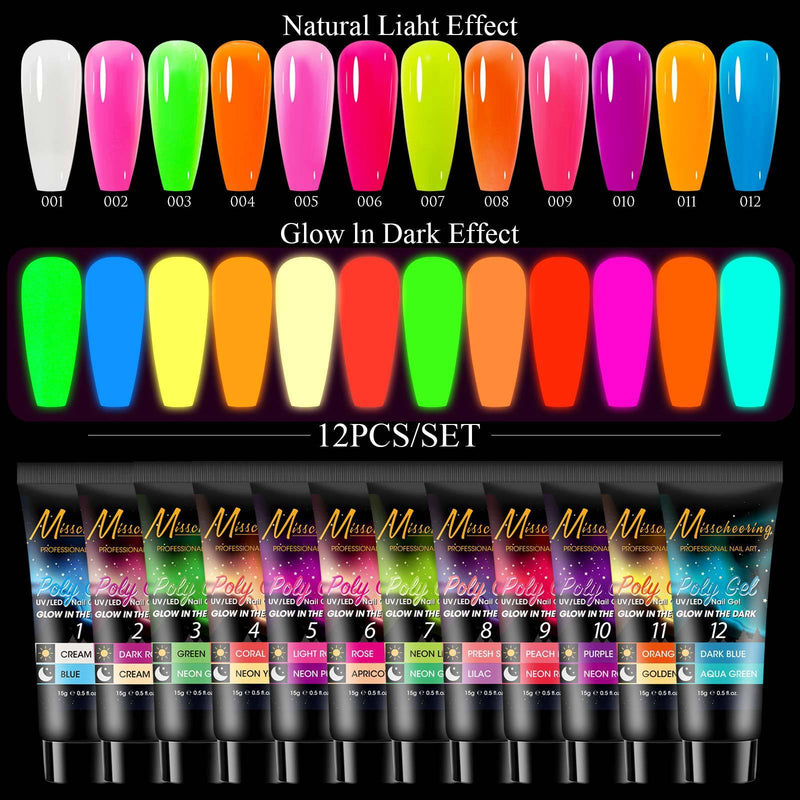 12 color sequin nail extension set, view 2 - MRSLM