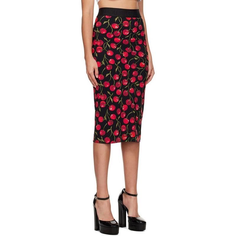 high waist colorblock bodycon skirt, view 3 - MRSLM