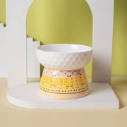 elevated ceramic cat bowl, view 3 - MRSLM