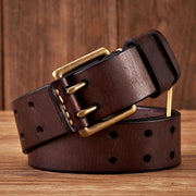 men's 3.8CM wide vintage leather belt - MRSLM