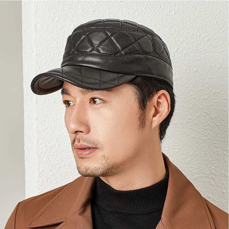 leather peaked cap - MRSLM