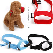 adjustable soft nylon dog muzzle, view 8 - MRSLM