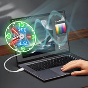 LED clock USB mini fan - MRSLM