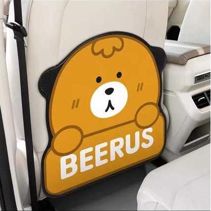 kid-friendly car seat protector, view 3 - MRSLM
