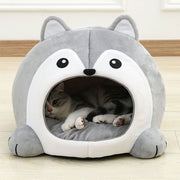 cozy plush cat bed and lounger, view 2 - MRSLM