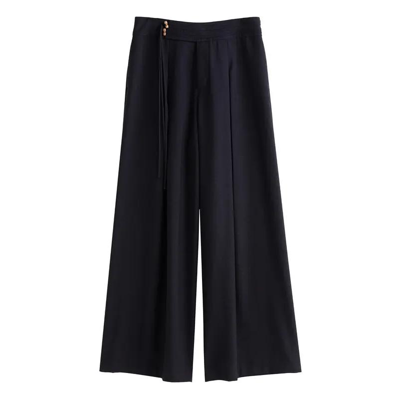 black commuter long trousers for women, view 7 - MRSLM