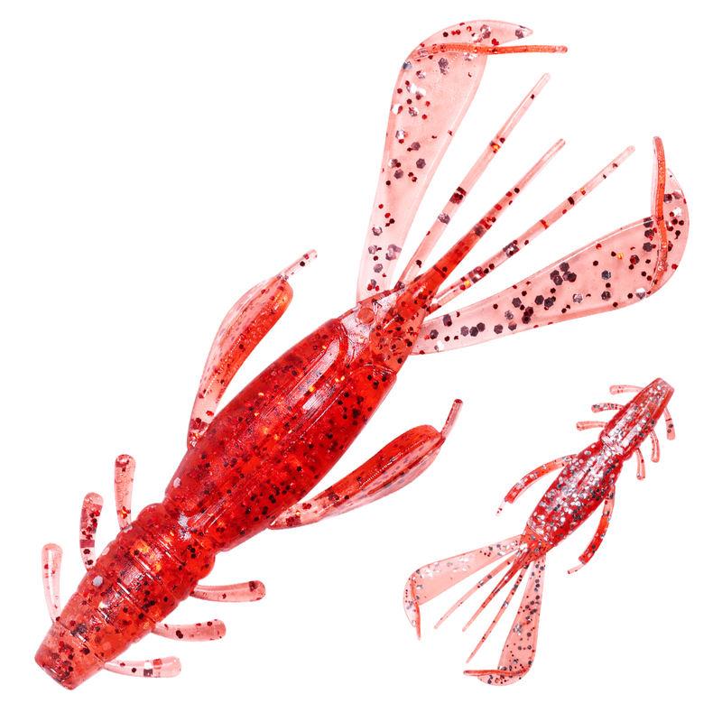 soft shrimp silicone fishing lure, view 2 - MRSLM