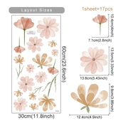 boho floral wall stickers, view 2 - MRSLM