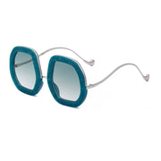 oversized diamond polygon sunglasses, view 5 - MRSLM