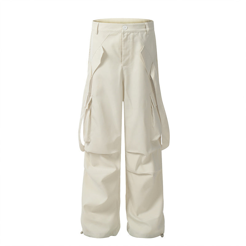 men's ribbon pocket cargo pants, view 2 - MRSLM