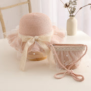 kids straw hat and handbag set, view 5 - MRSLM