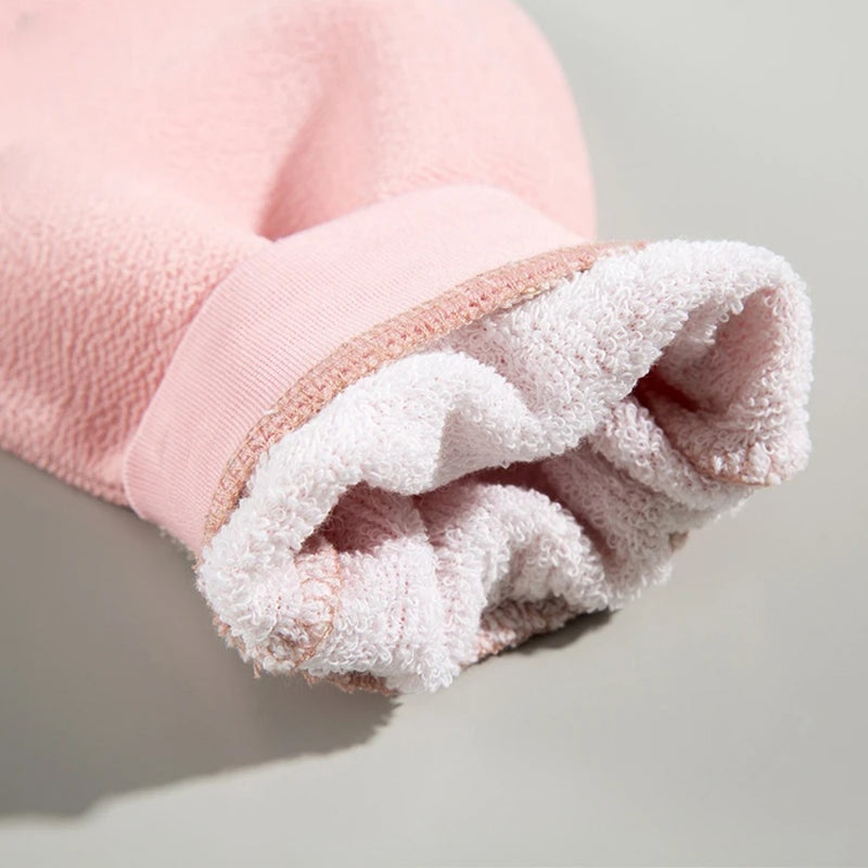 exfoliating body scrub mitt, view 9 - MRSLM