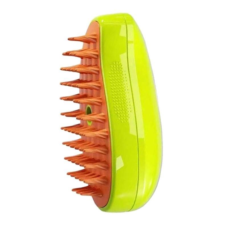 3-in-1 steamy cat grooming brush, view 3 - MRSLM
