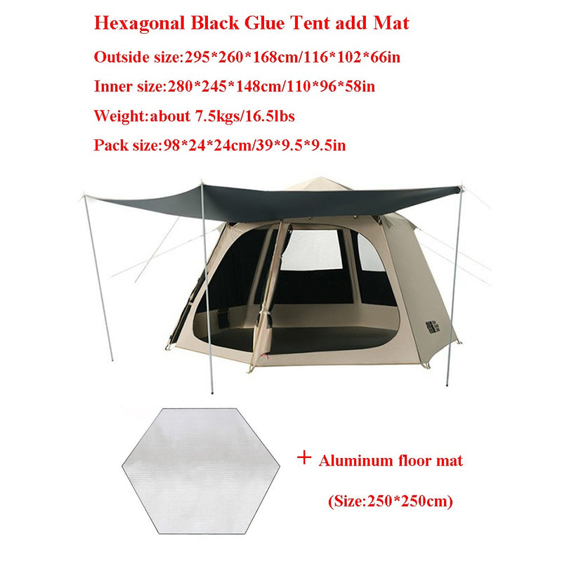 hexagonal waterproof automatic tent, view 2 - MRSLM