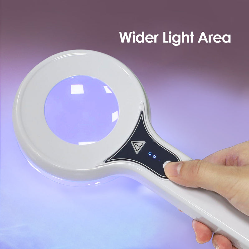 wood's lamp skin magnifier light, view 5 - MRSLM