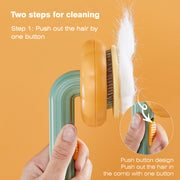 pumpkin pet brush, view 4 - MRSLM