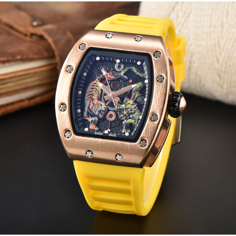 Men's dragon tiger quartz watch, view 20 - MRSLM