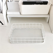 nordic iron desktop storage basket, view 3 - MRSLM