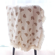 cotton muslin swaddle blanket, view 7 - MRSLM