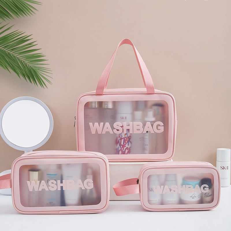 large capacity waterproof travel makeup bag, view 4 - MRSLM