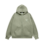 unisex brushed zip up hoodie, view 5 - MRSLM