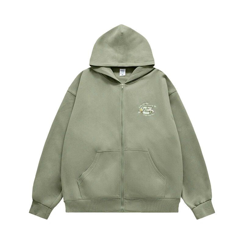 unisex brushed zip up hoodie, view 5 - MRSLM