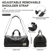 Men's waterproof travel bag with shoe compartment, view 6 - MRSLM