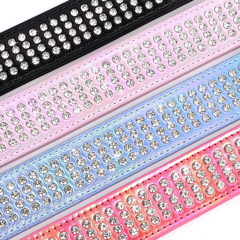 bling rhinestone dog collar, view 7 - MRSLM