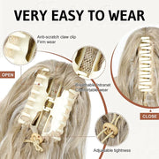 12-inch wavy claw clip ponytail extension, view 9 - MRSLM