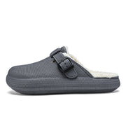 thick bottom warm slide slippers, view 2 - MRSLM