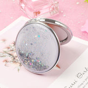 flowing sands pocket makeup mirror, view 3 - MRSLM