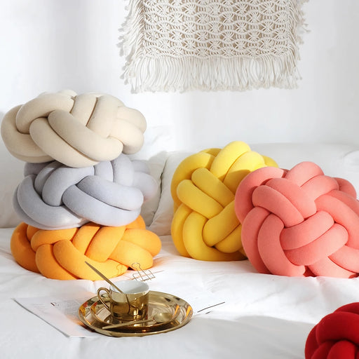 bird's nest chunky yarn throw pillow - MRSLM