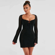 knitting slim bodycon dress, view 2 - MRSLM