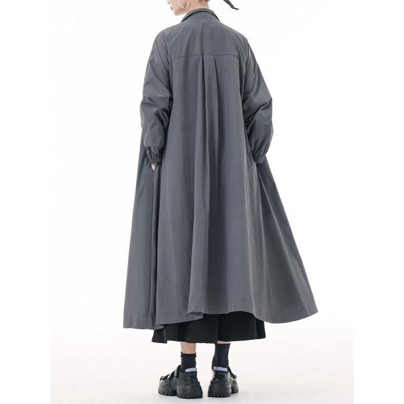 army green stylish trench coat, view 9 - MRSLM