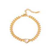 heart pendant bracelet, view 2 - MRSLM