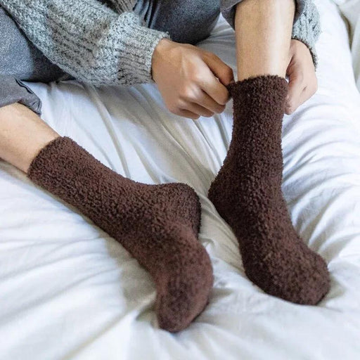 men's winter thermal fleece socks - MRSLM