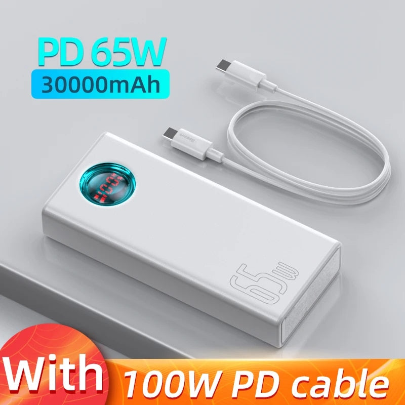 30000mAh 65W power bank, view 2 - MRSLM